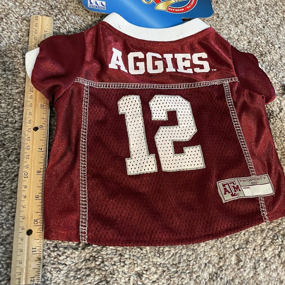 Texas A&M dog jersey